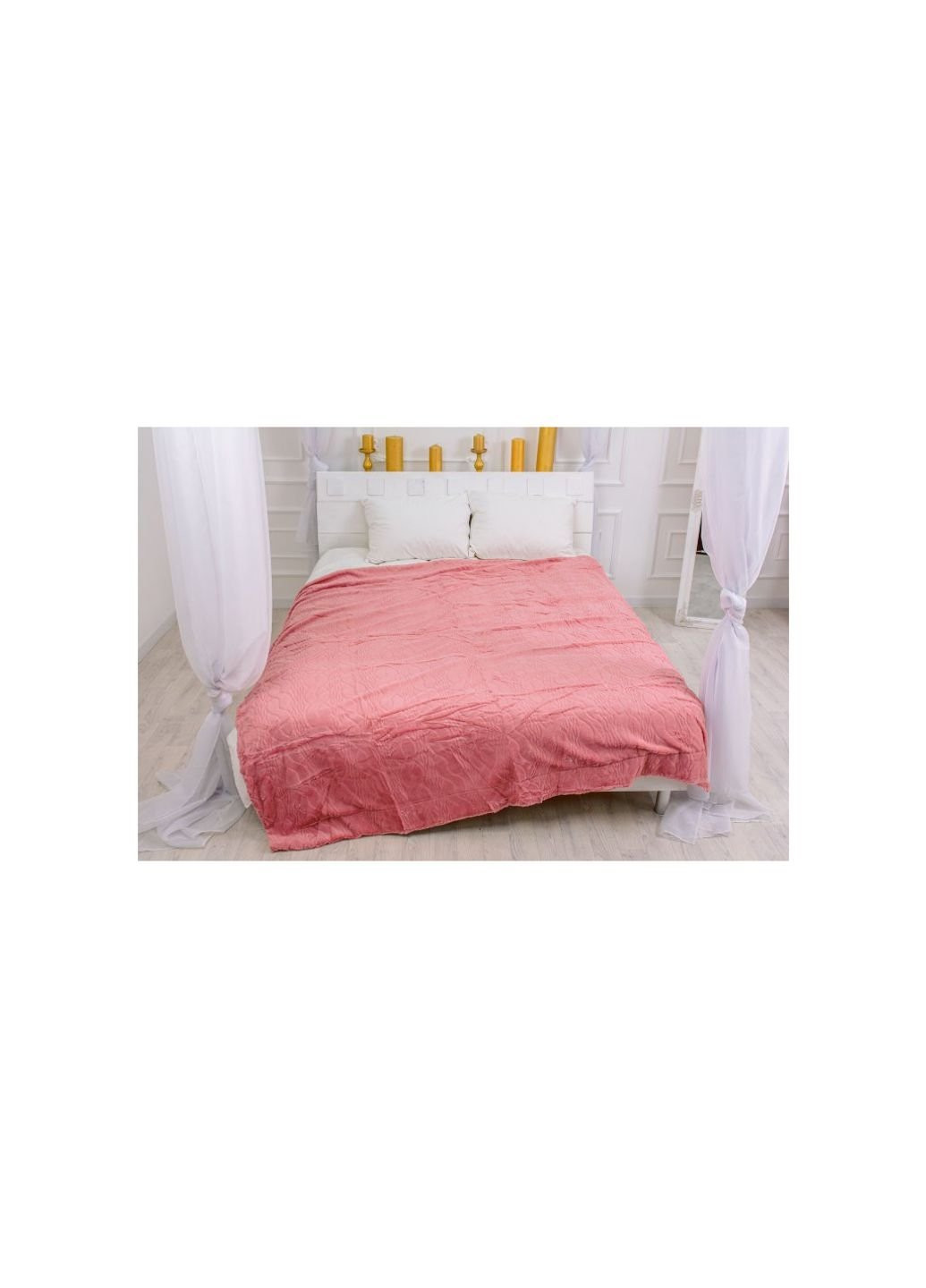 Плед MirSon 1003 Damask Pink 180x200 (2200002981668) No Brand (254013655)