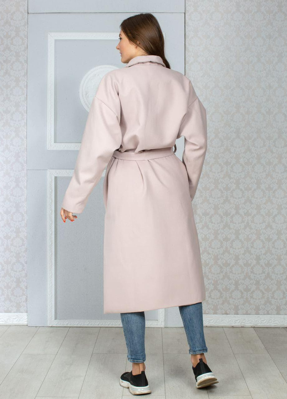 Темно-бежеве Жіноче пальто бежевого кольору р.42/46 290327 New Trend