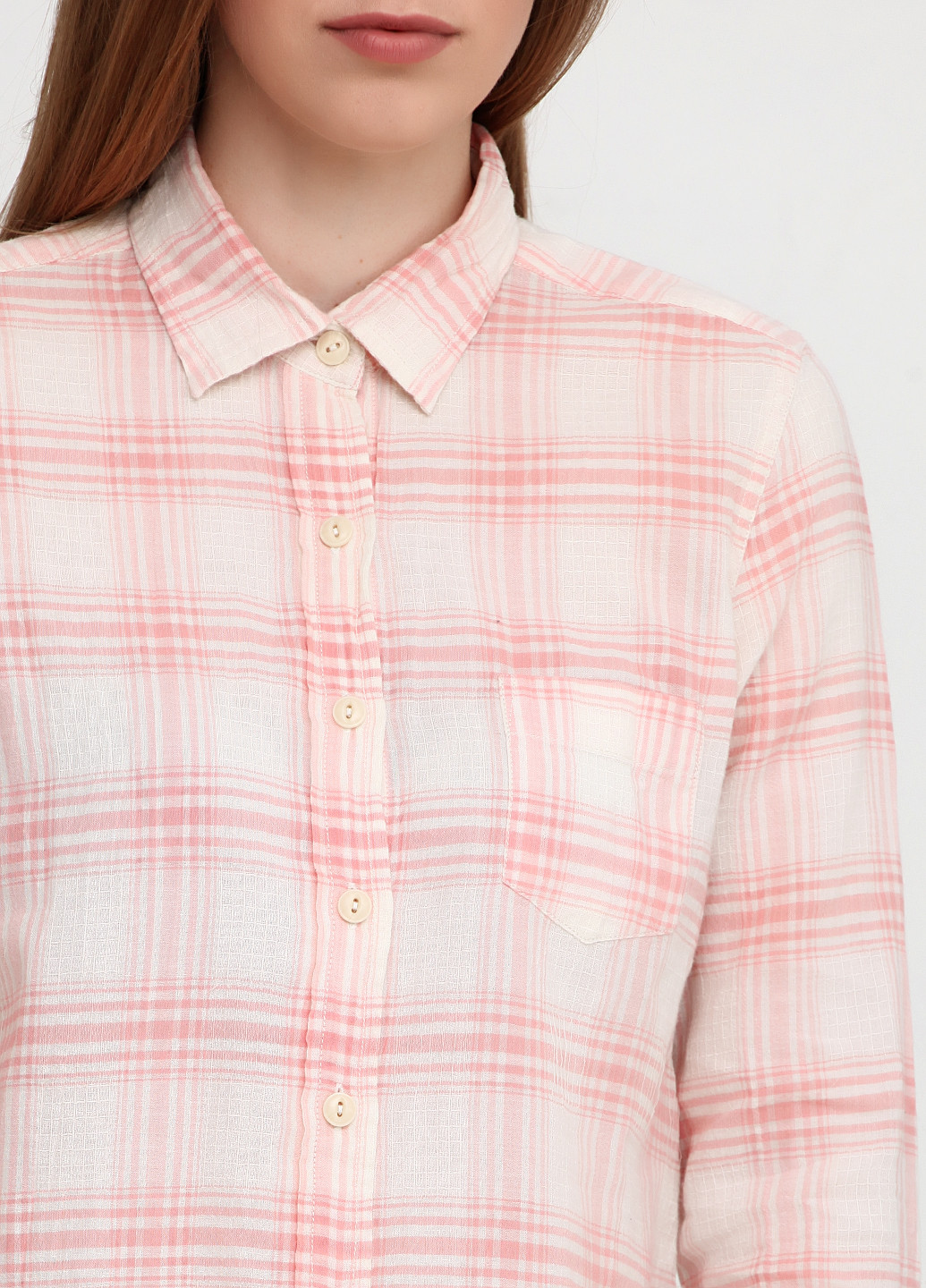 Бледно-розовая кэжуал рубашка в клетку Ralph Lauren