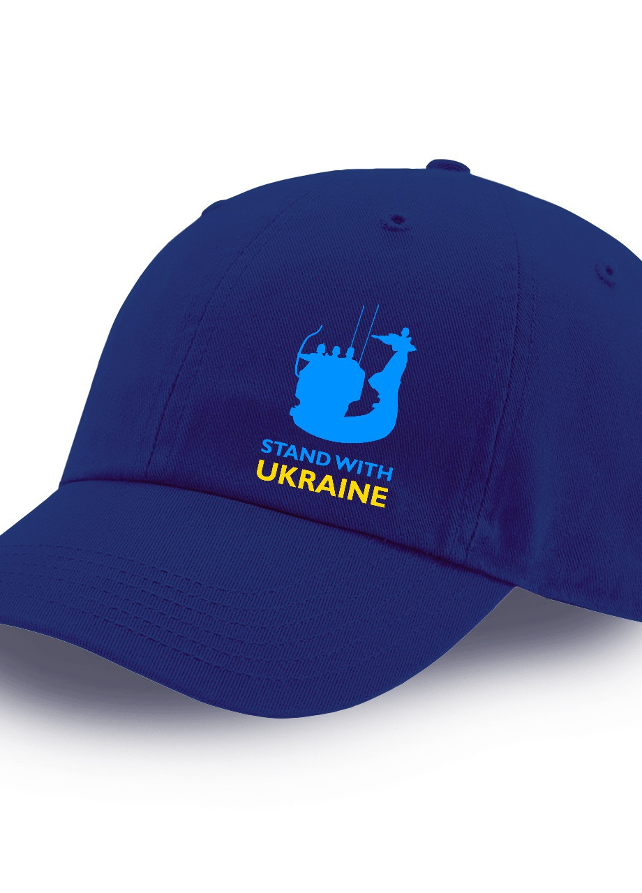 Кепка детская для мальчиков Поддерживаю Украину (9273-3670-8) Синий MobiPrint (253109737)
