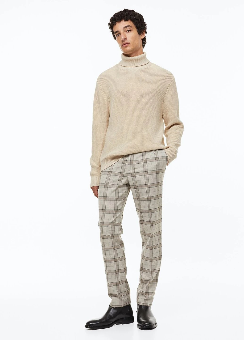 Світло-бежевий зимовий светр H&M