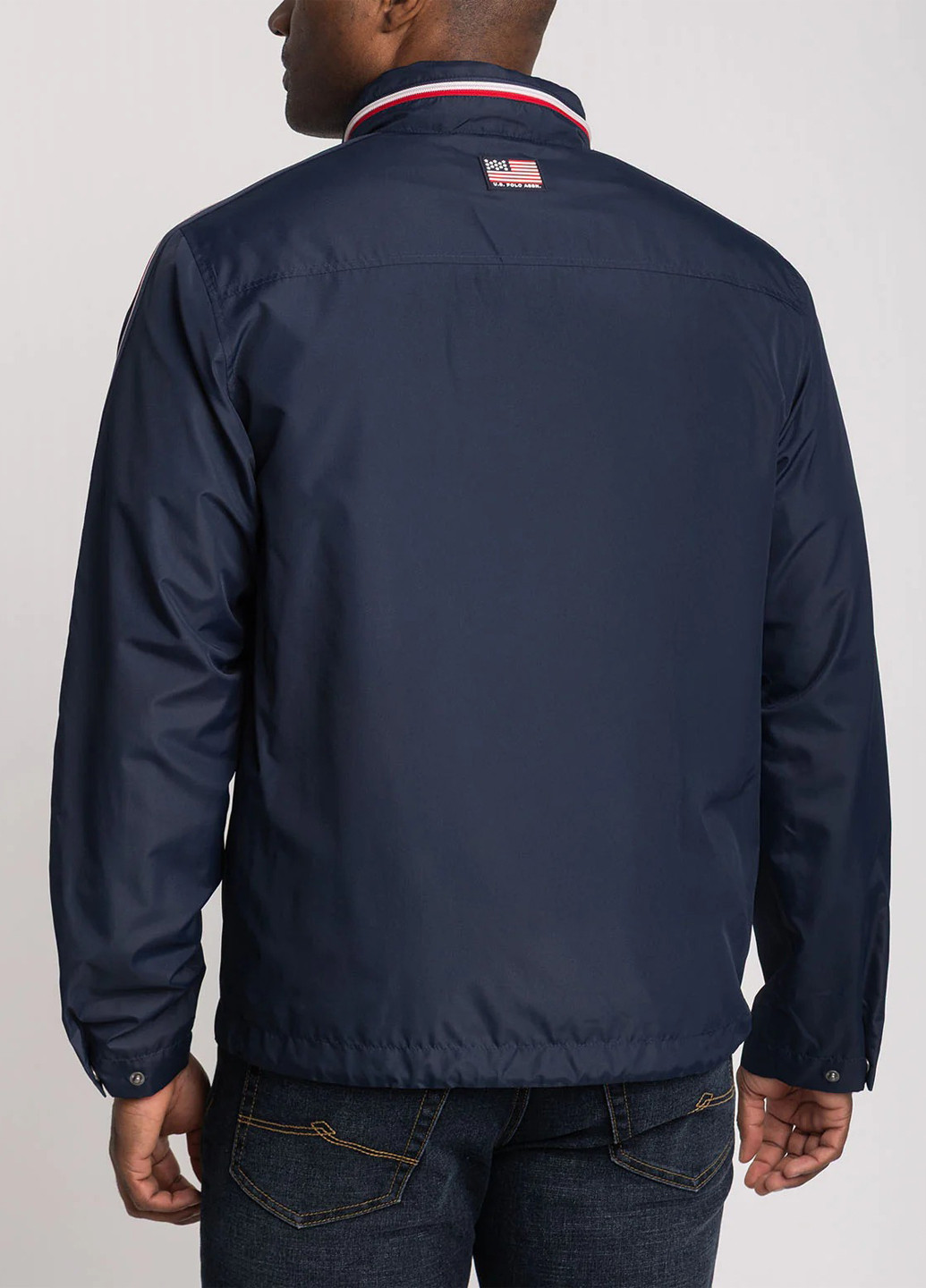Темно-синя демісезонна вітровка U.S. Polo Assn.