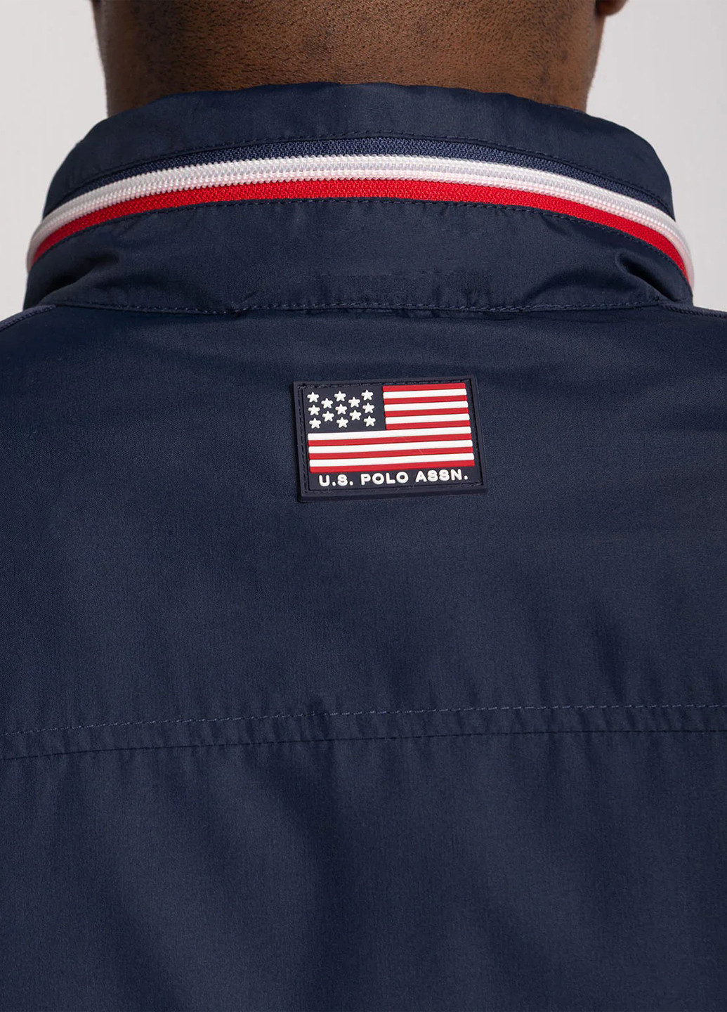 Темно-синя демісезонна вітровка U.S. Polo Assn.