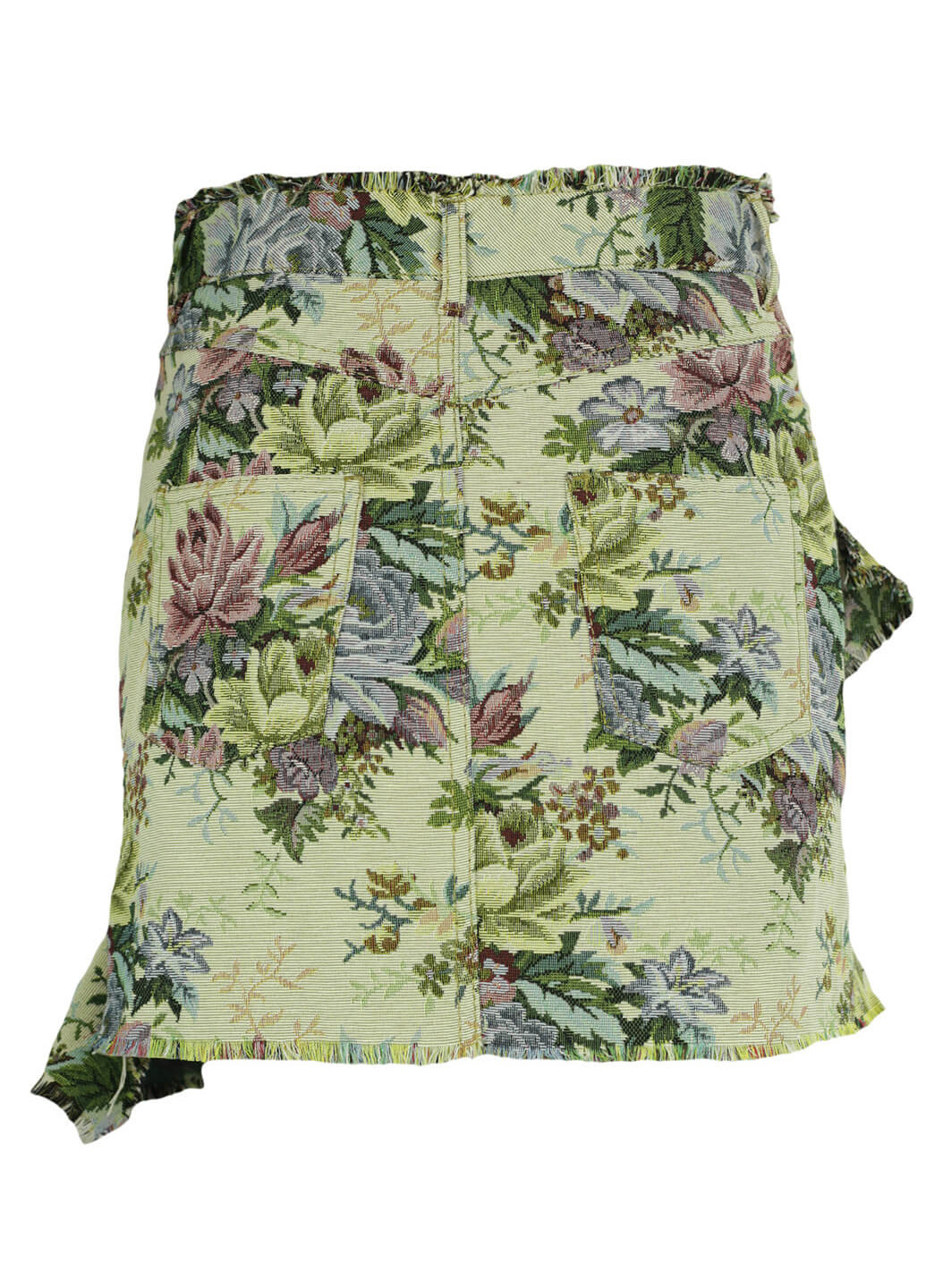 Бежевая кэжуал цветочной расцветки юбка Zara мини
