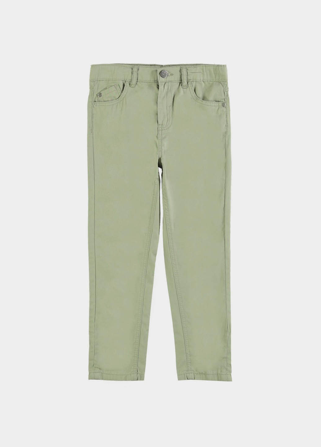 Оливковые демисезонные прямые джинсы Piazza Italia