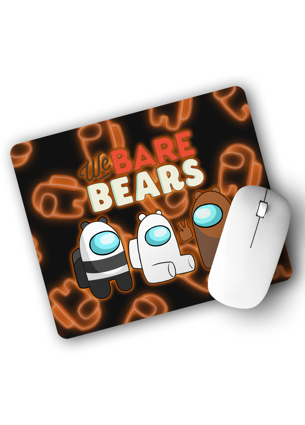 Килимок для мишки Вся правда про ведмедів (We Bare Bears) (25108-2668) 29х21 см MobiPrint (224437269)