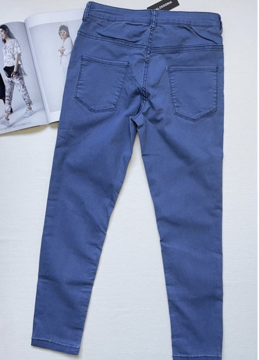 Синие демисезонные зауженные джинсы Fashion Forms