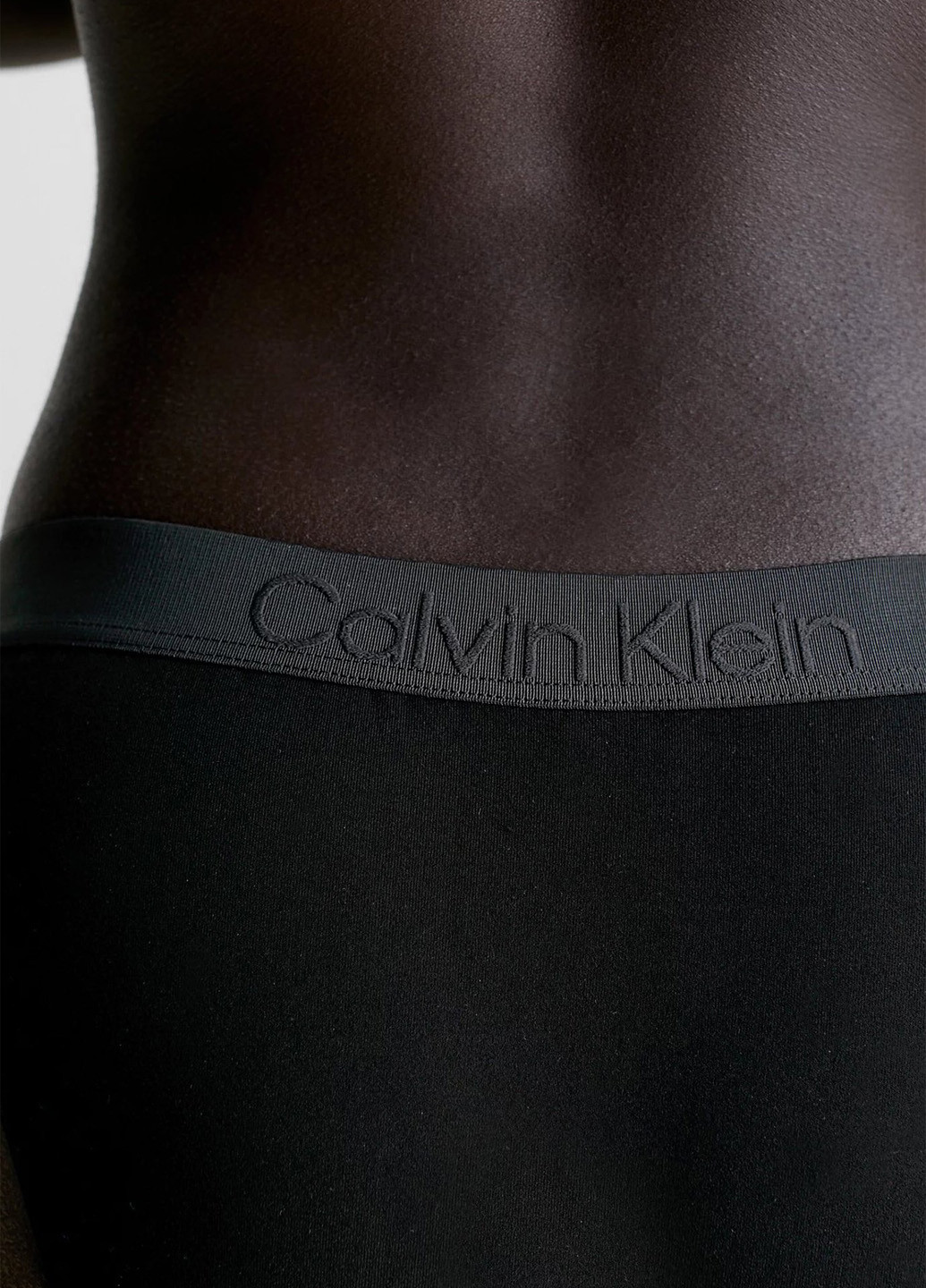 Черные купальные трусики с логотипом Calvin Klein