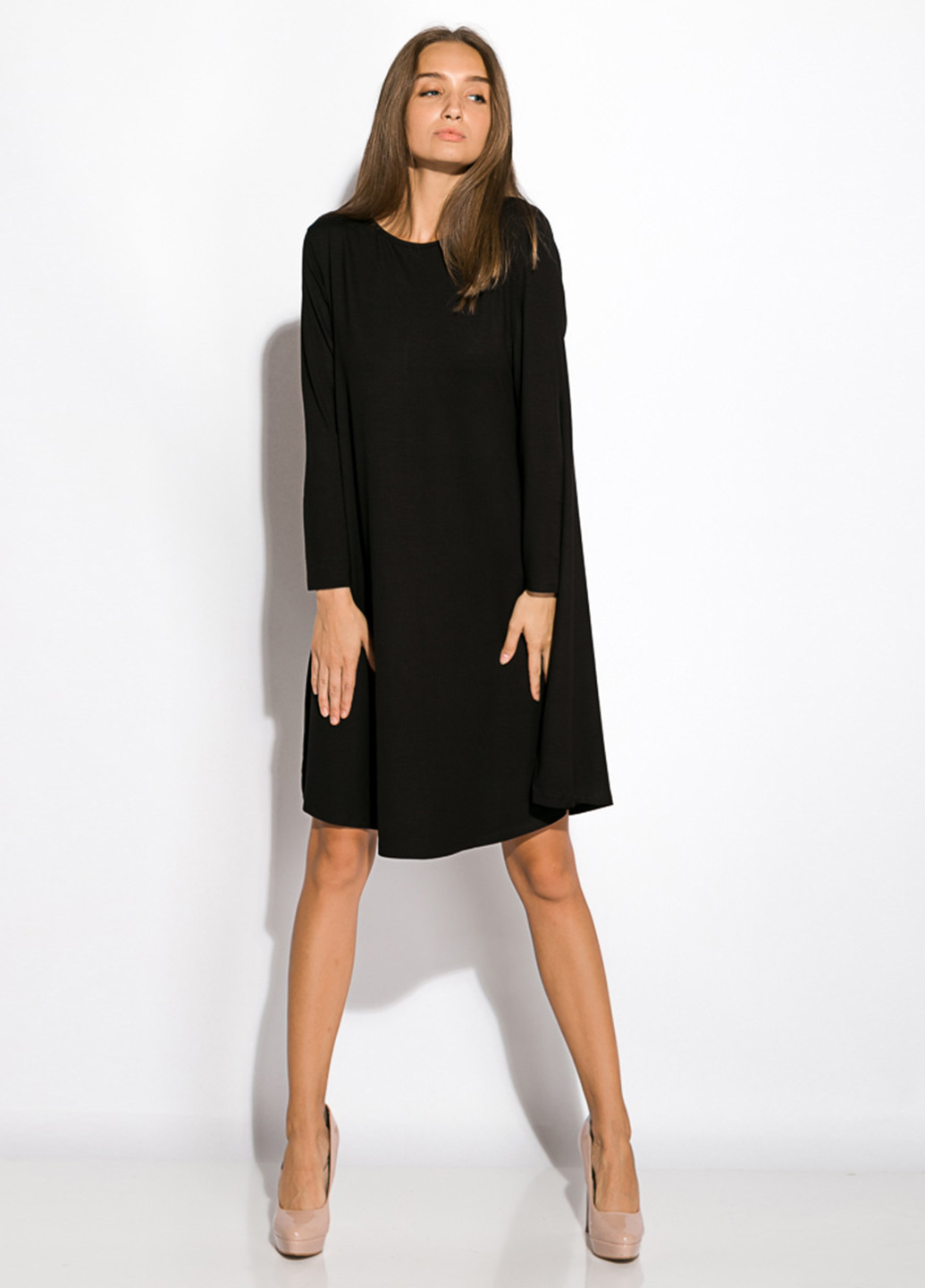 Чорна кежуал сукня а-силует Time of Style