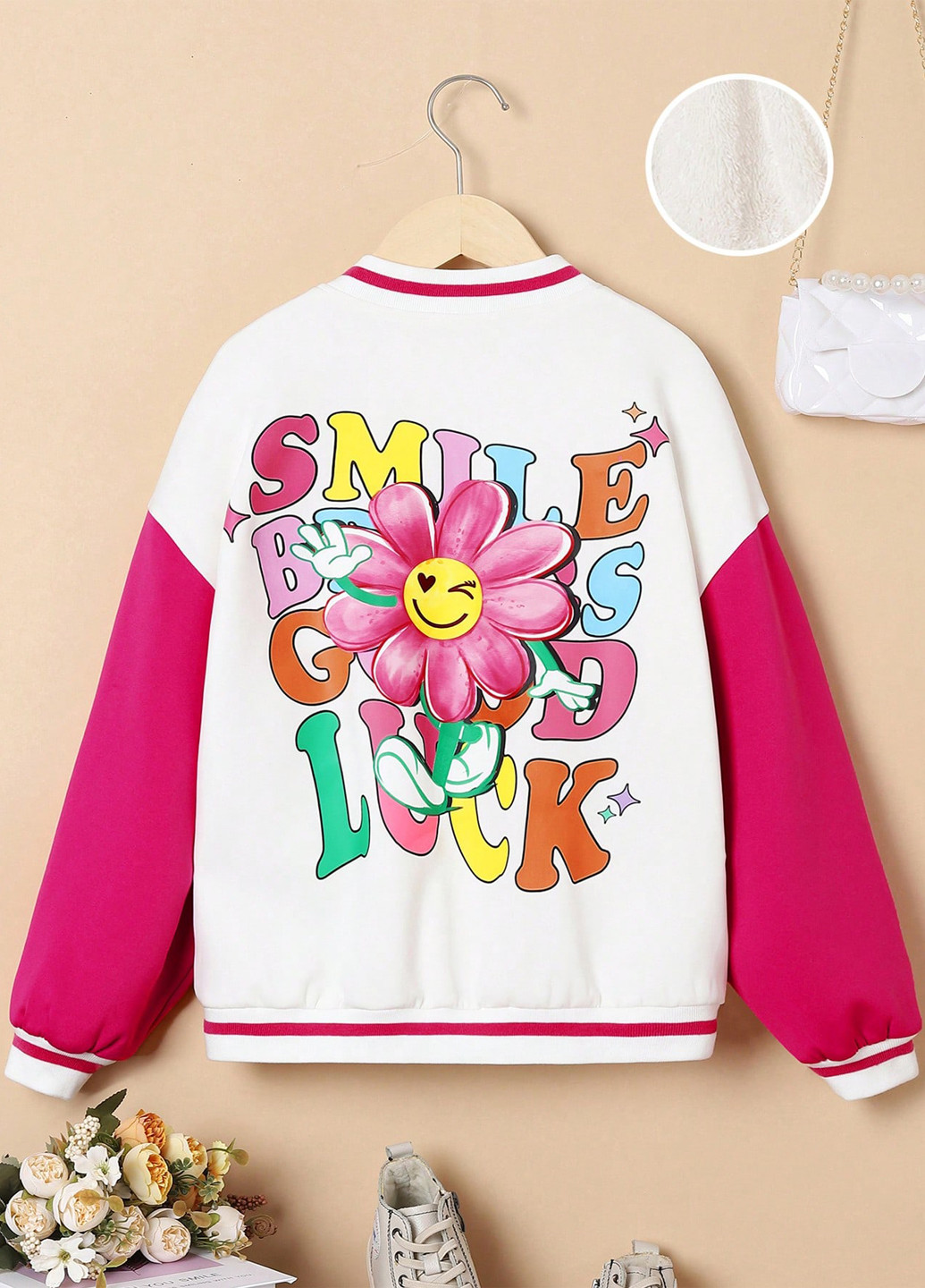 Бомбер SHEIN на кнопках (365438100)