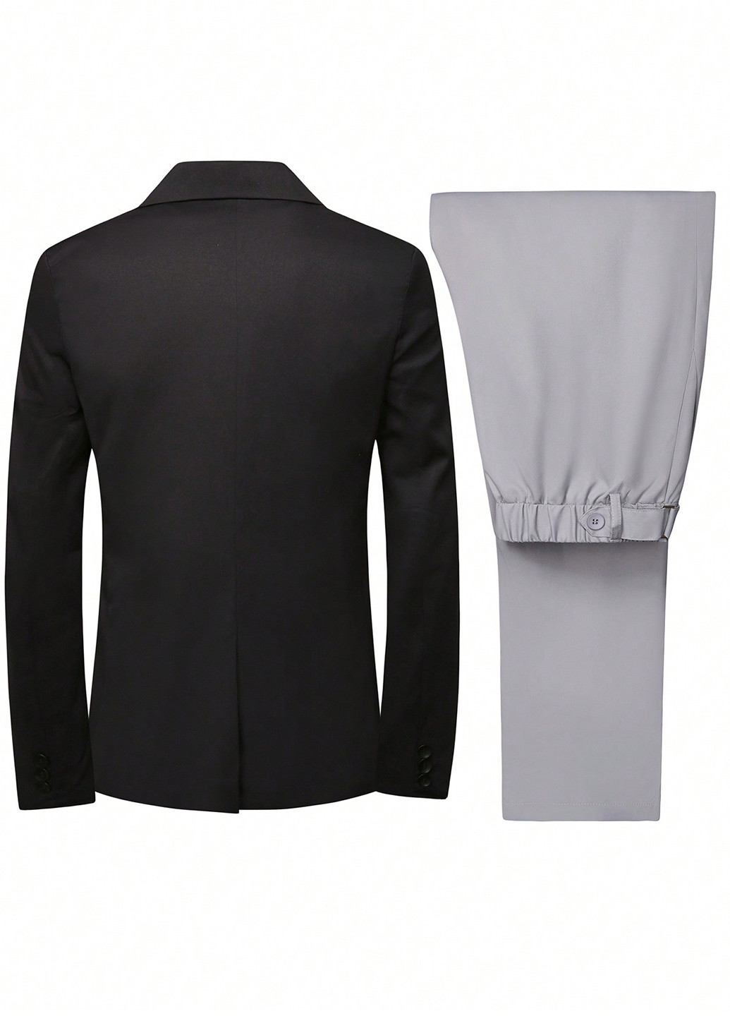 Комбінований демісезонний костюм (піджак, жилет, штани) брючний, трійка SHEIN