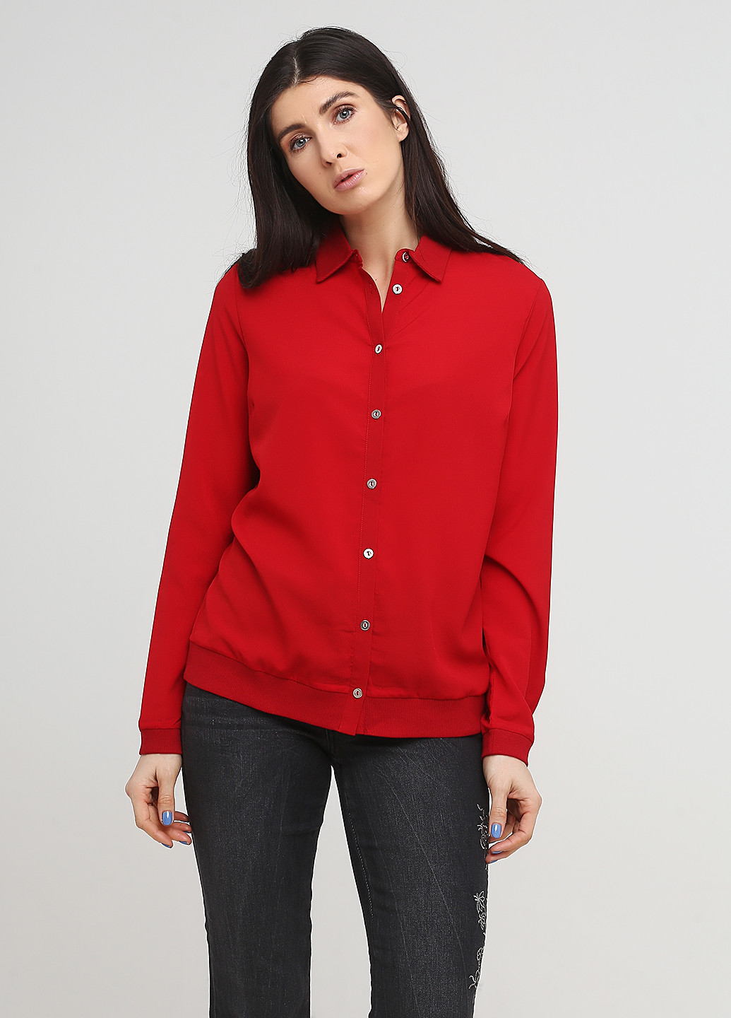 Красная демисезонная блуза Patrizia Dini