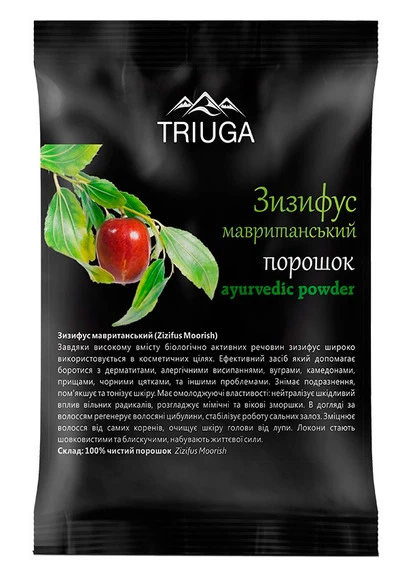 Порошок аюрведичний "Зизифус мавританський" Ayurvedic Powder Triuga Herbal (250116177)