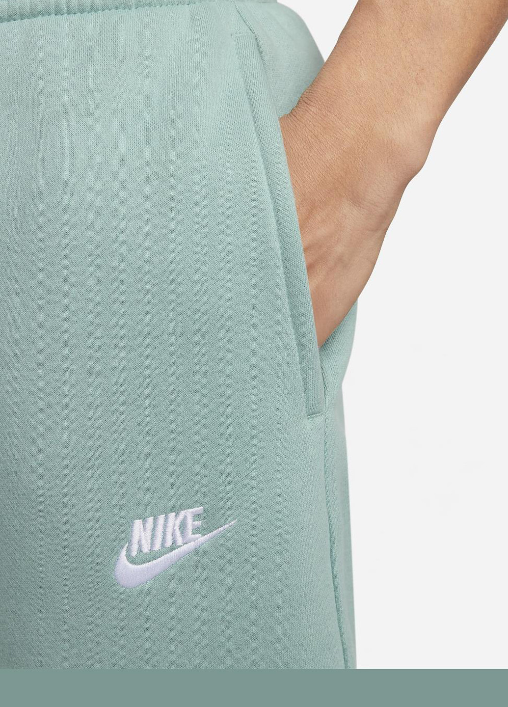 Мятные спортивные демисезонные прямые брюки Nike