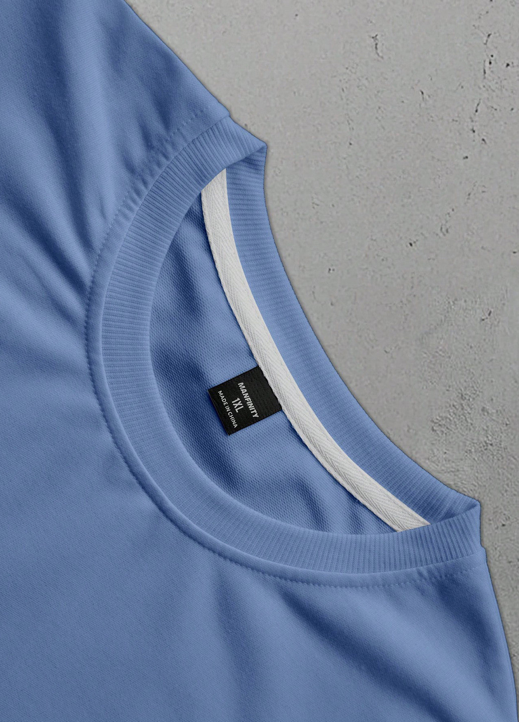 Світло-синій літній костюм (футболка, шорти) з шортами SHEIN