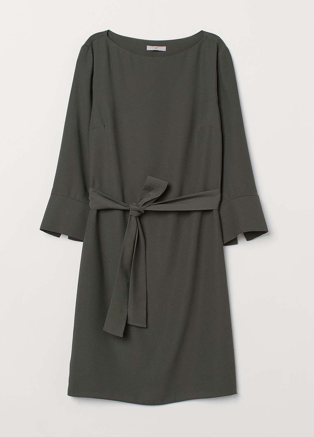 Темно-сіра кежуал сукня а-силует H&M однотонна