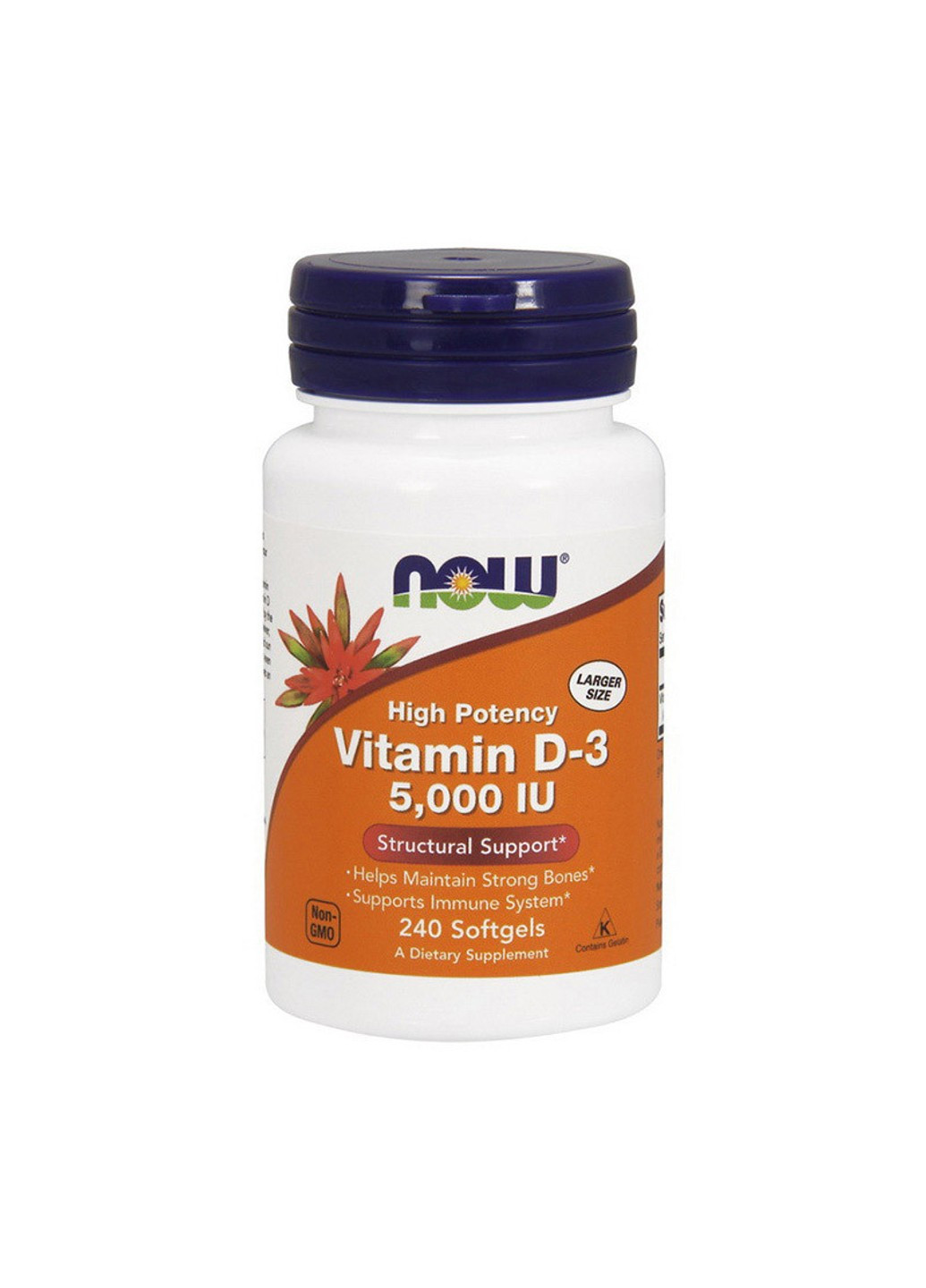 Вітамін Д Vitamin D 1000 IU 120 капсул Now Foods (255408253)