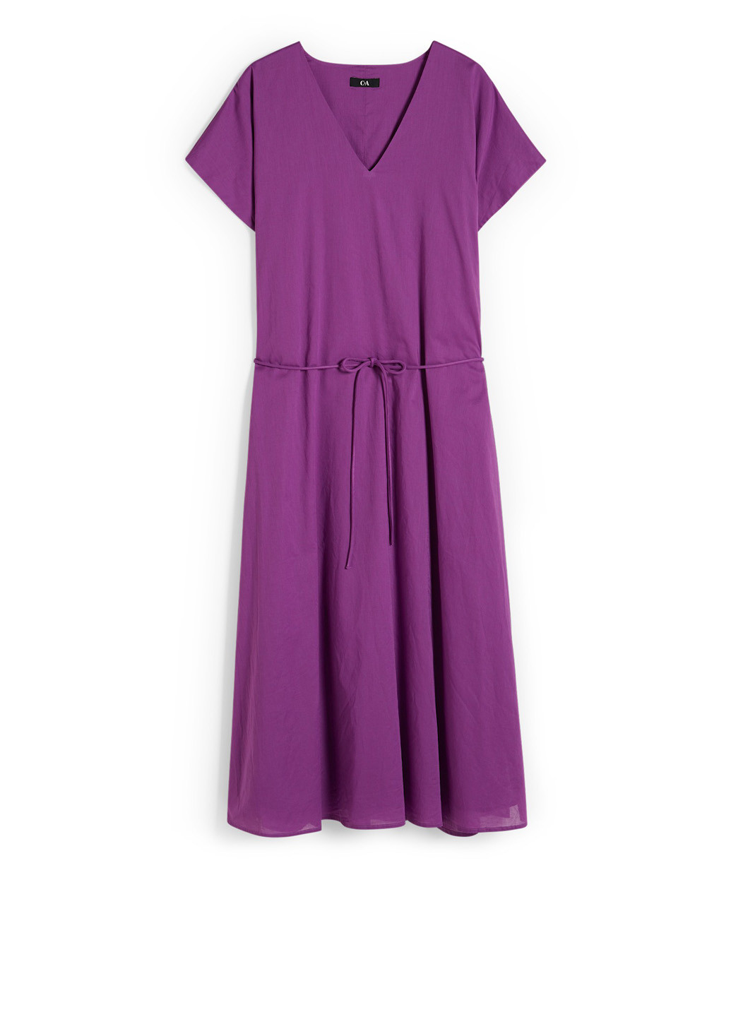 Фиолетовое кэжуал платье а-силуэт C&A однотонное
