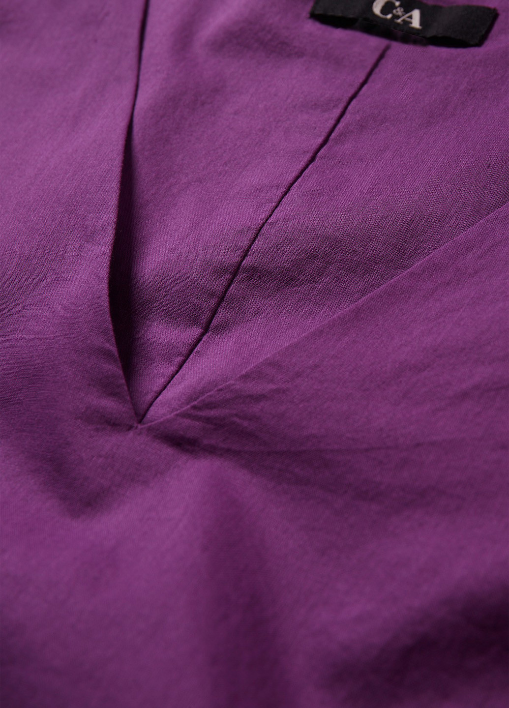 Фиолетовое кэжуал платье а-силуэт C&A однотонное