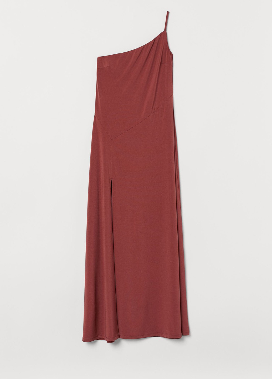 Терракотовое вечернее платье H&M