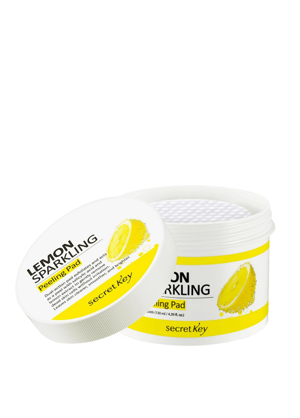 Пилинг-диски с экстрактом лимона Lemon Sparkling Peeling Pad, 70 шт Secret Key (184326284)