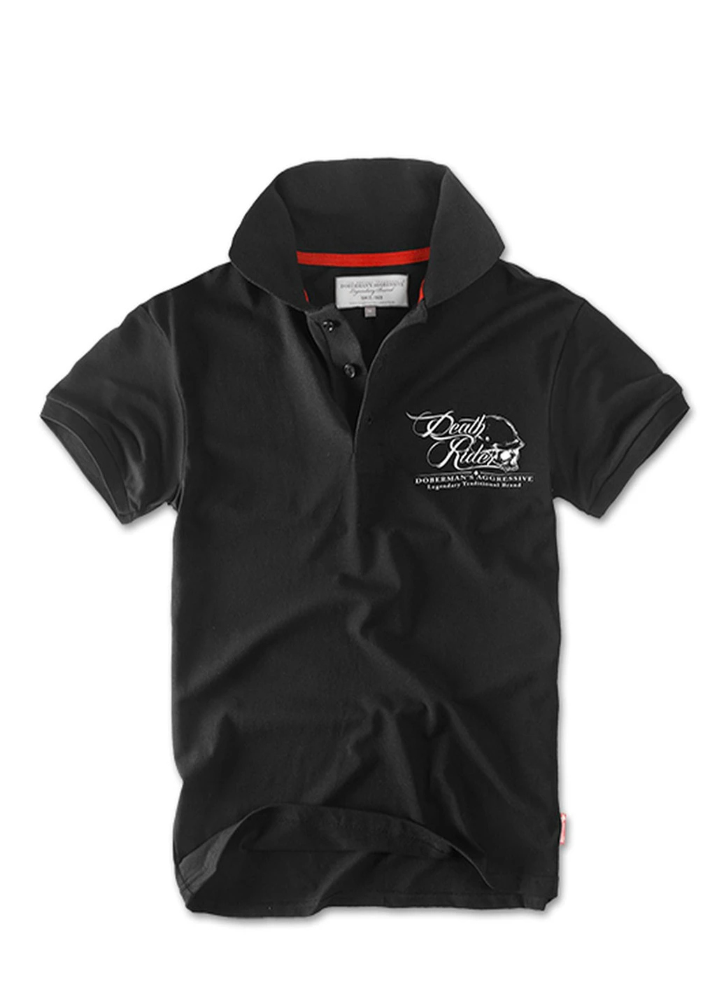 Футболка поло Dobermans Death Rider TSP57BK Dobermans Aggressive (199220535)