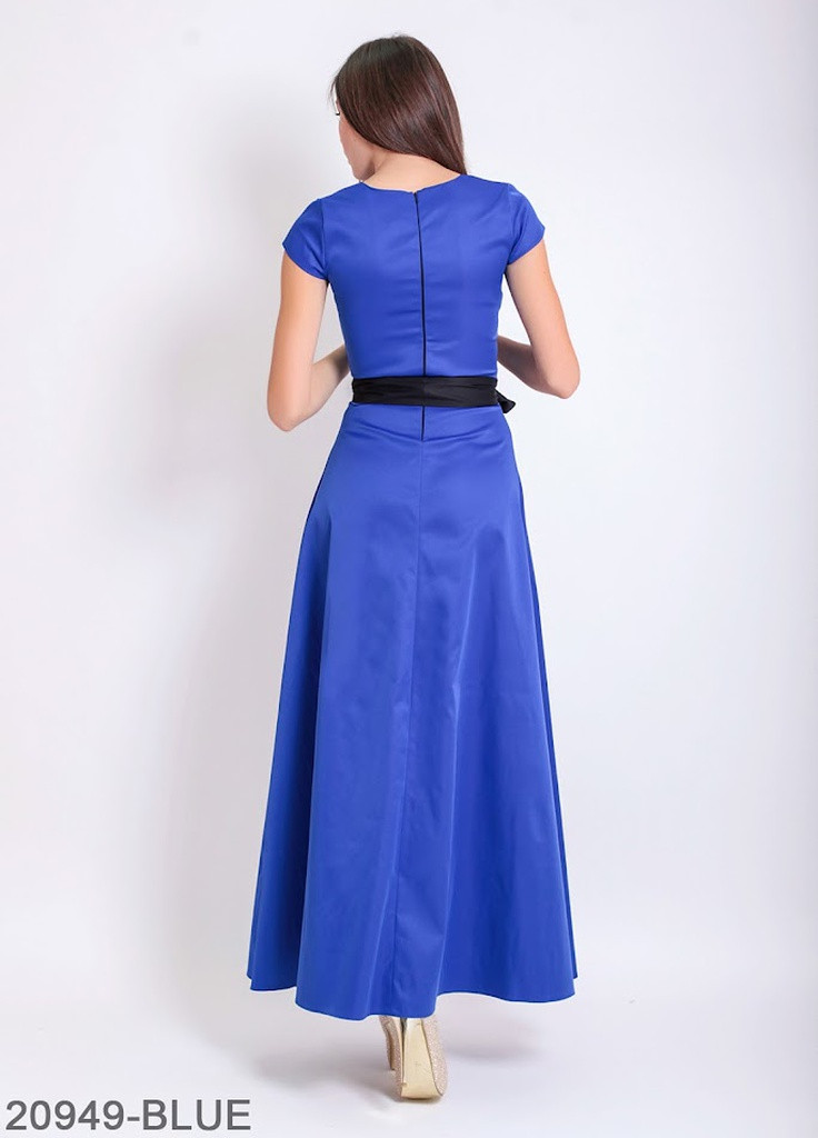 Синя кежуал жіноче плаття подіум joanne Podium однотонна