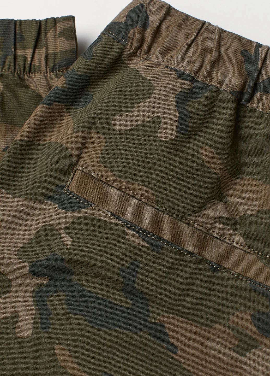 Хаки кэжуал летние брюки H&M