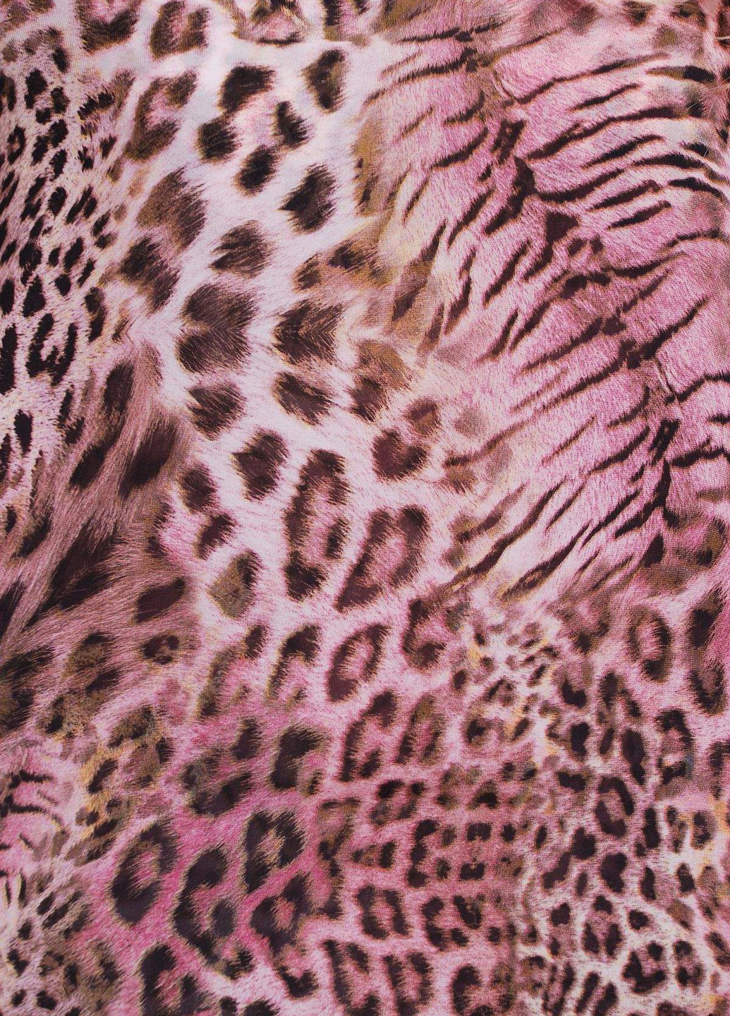 Розовая летняя многослойная блуза принт "леопард" венера розовый Tatiana