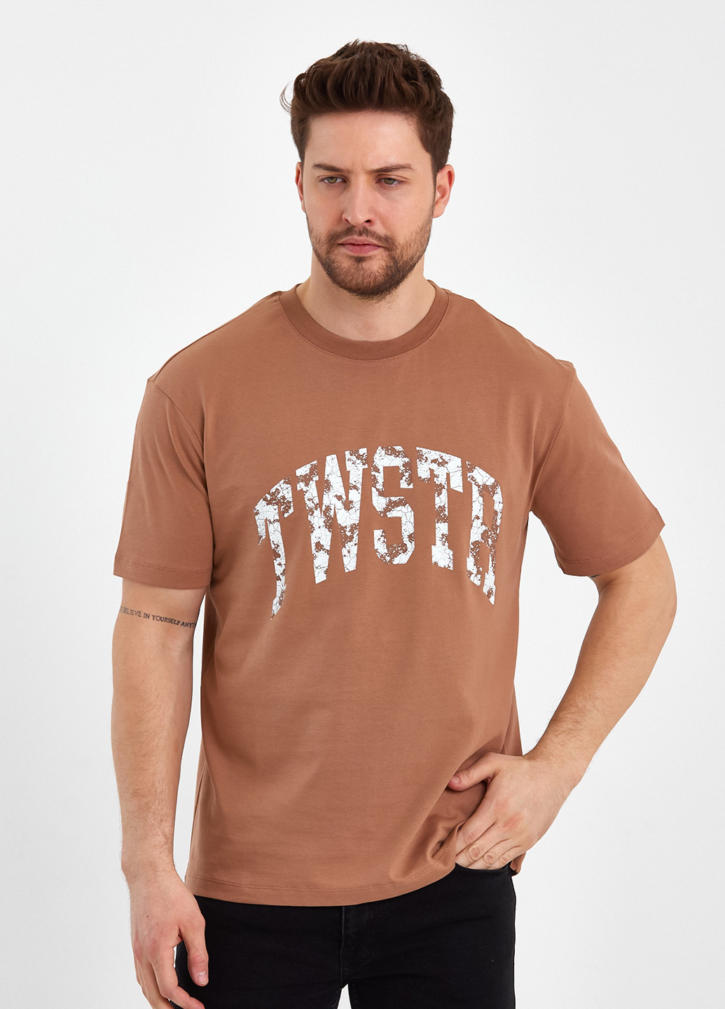 Темно-бежева футболка Trend Collection
