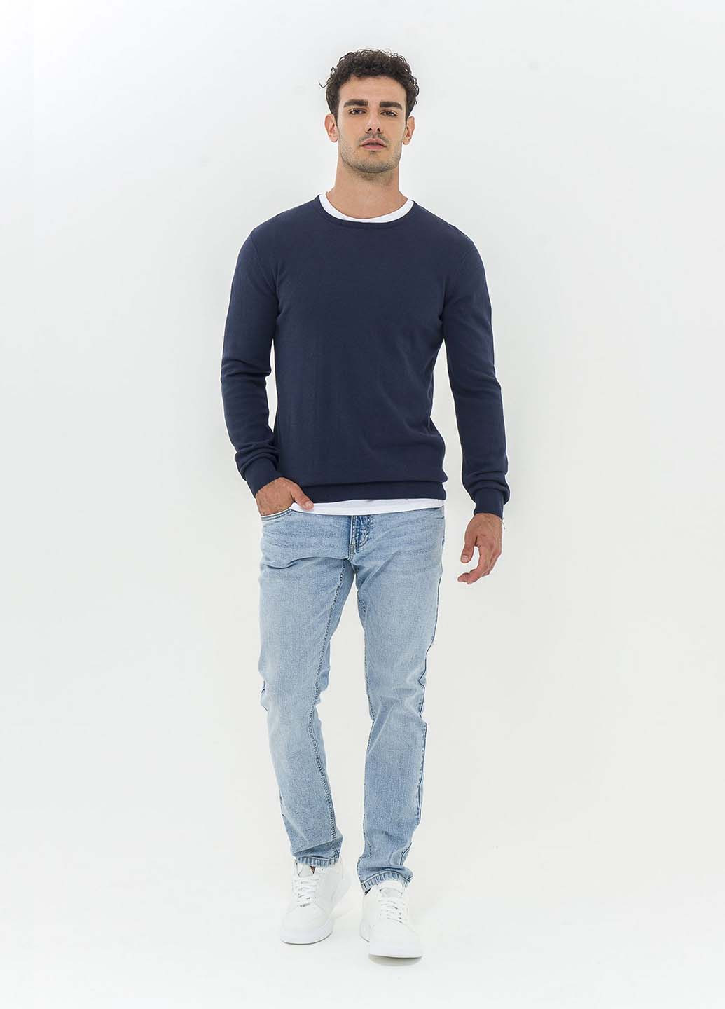 Темно-синій демісезонний джемпер джемпер Piazza Italia