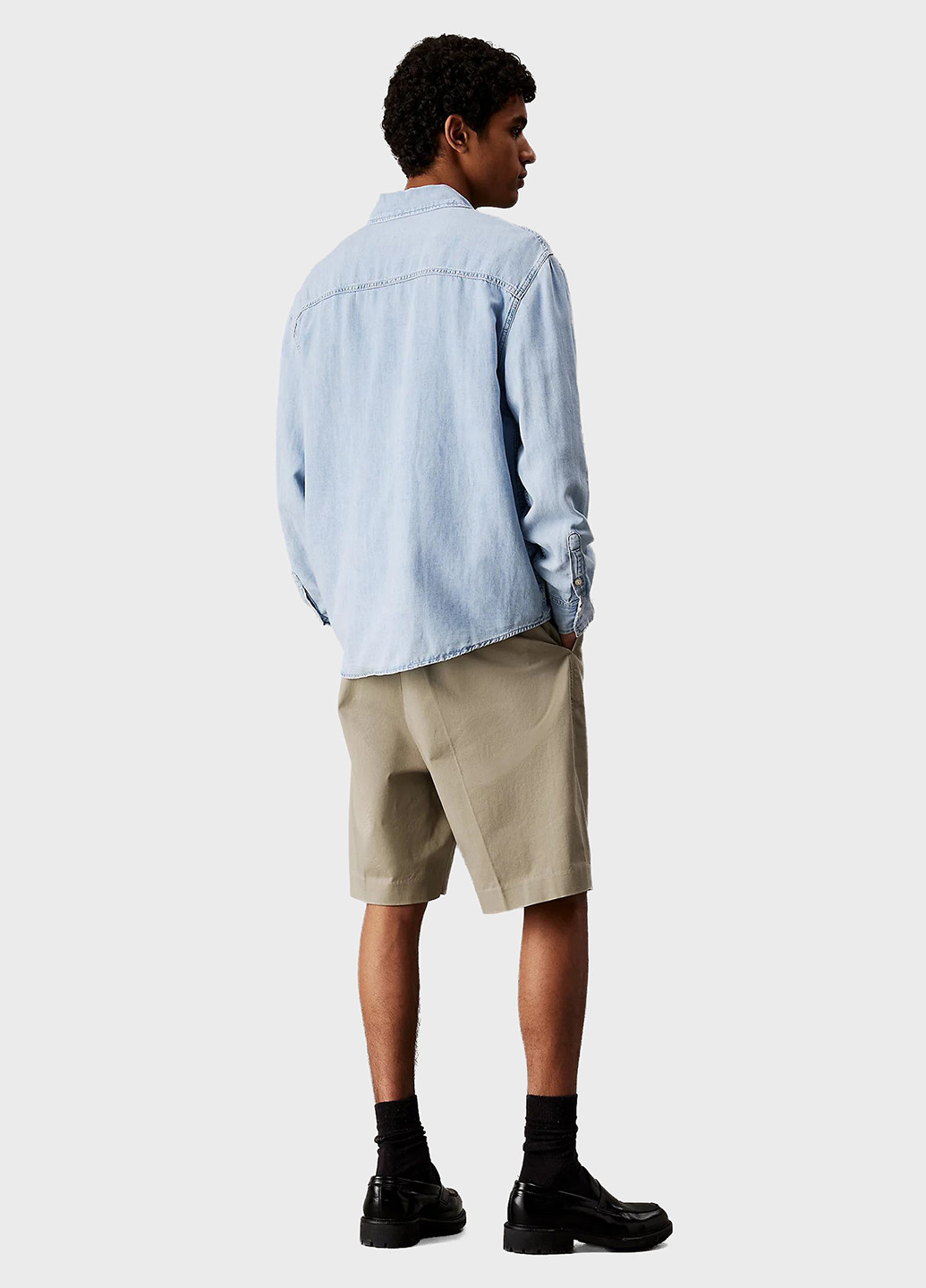 Светло-голубой джинсовая рубашка варенка Calvin Klein Jeans