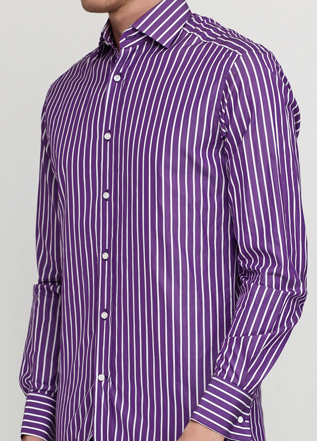 Фиолетовая кэжуал рубашка в полоску Ralph Lauren