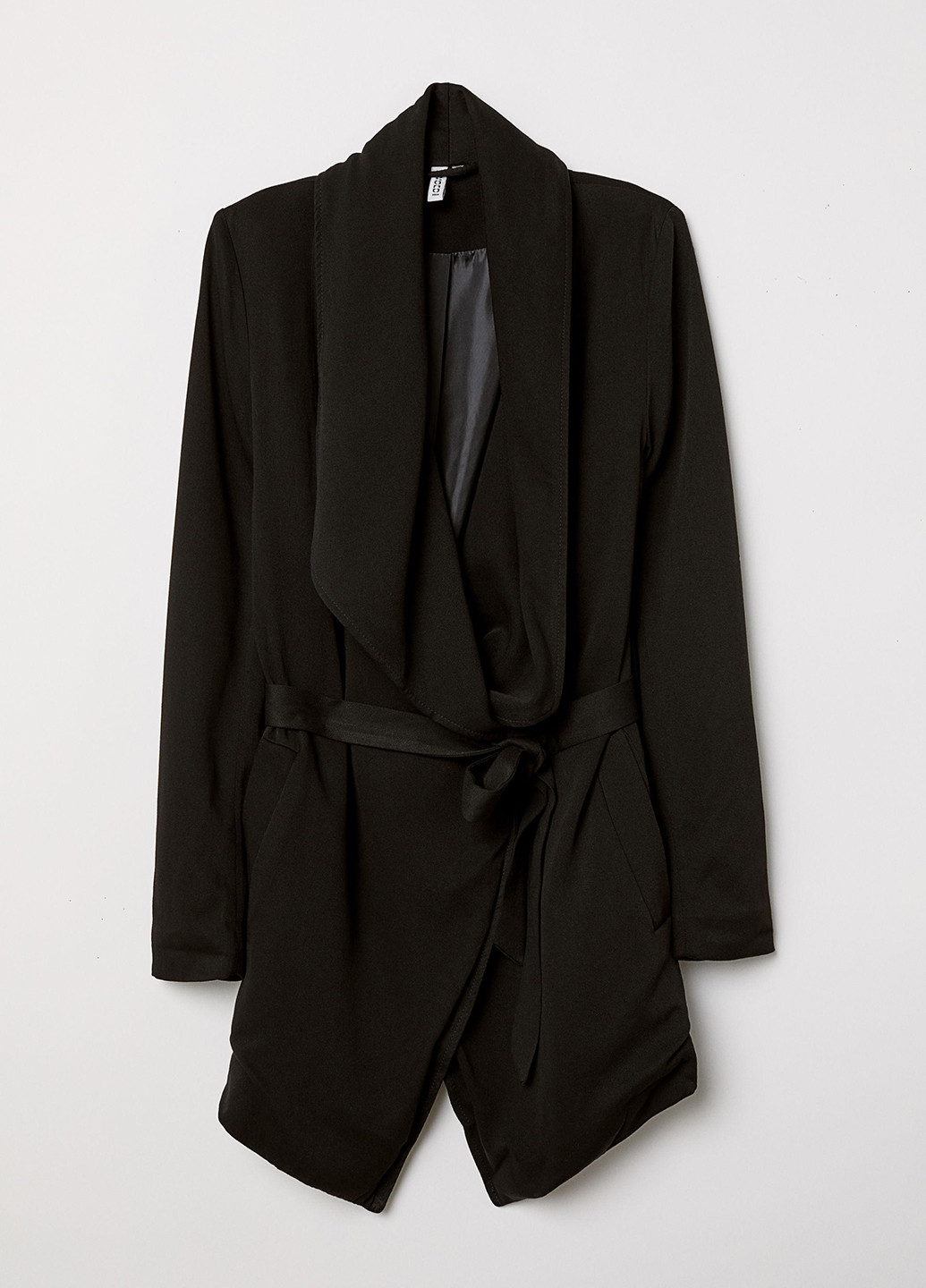 Черное демисезонное Пальто H&M