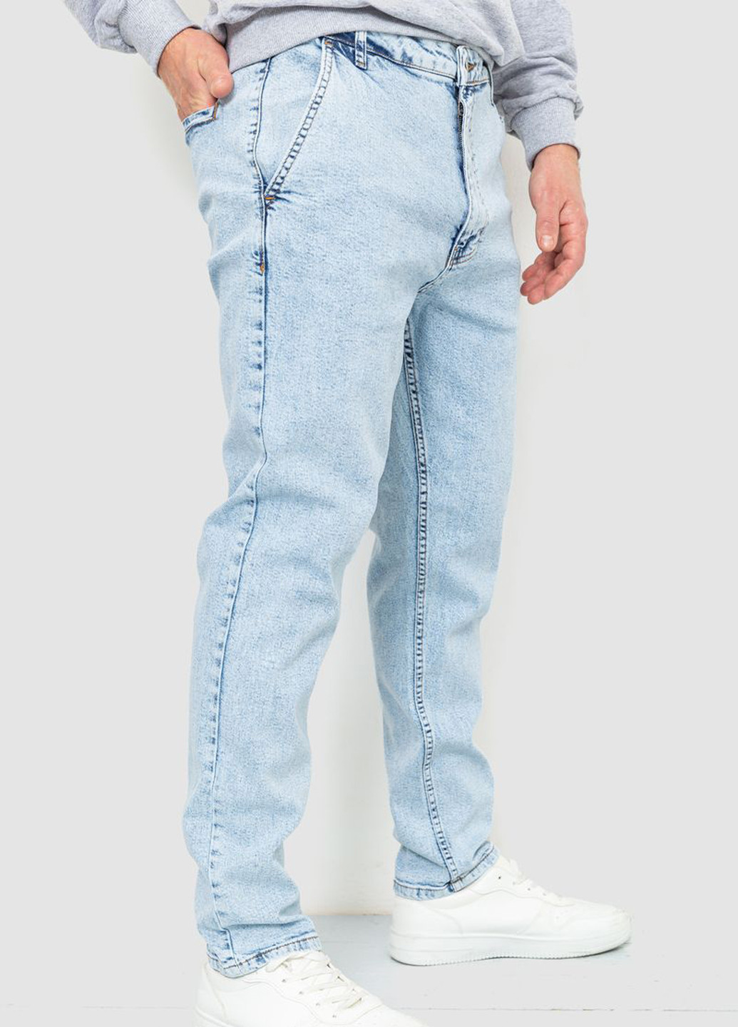 Голубые демисезонные регюлар фит джинсы Ager