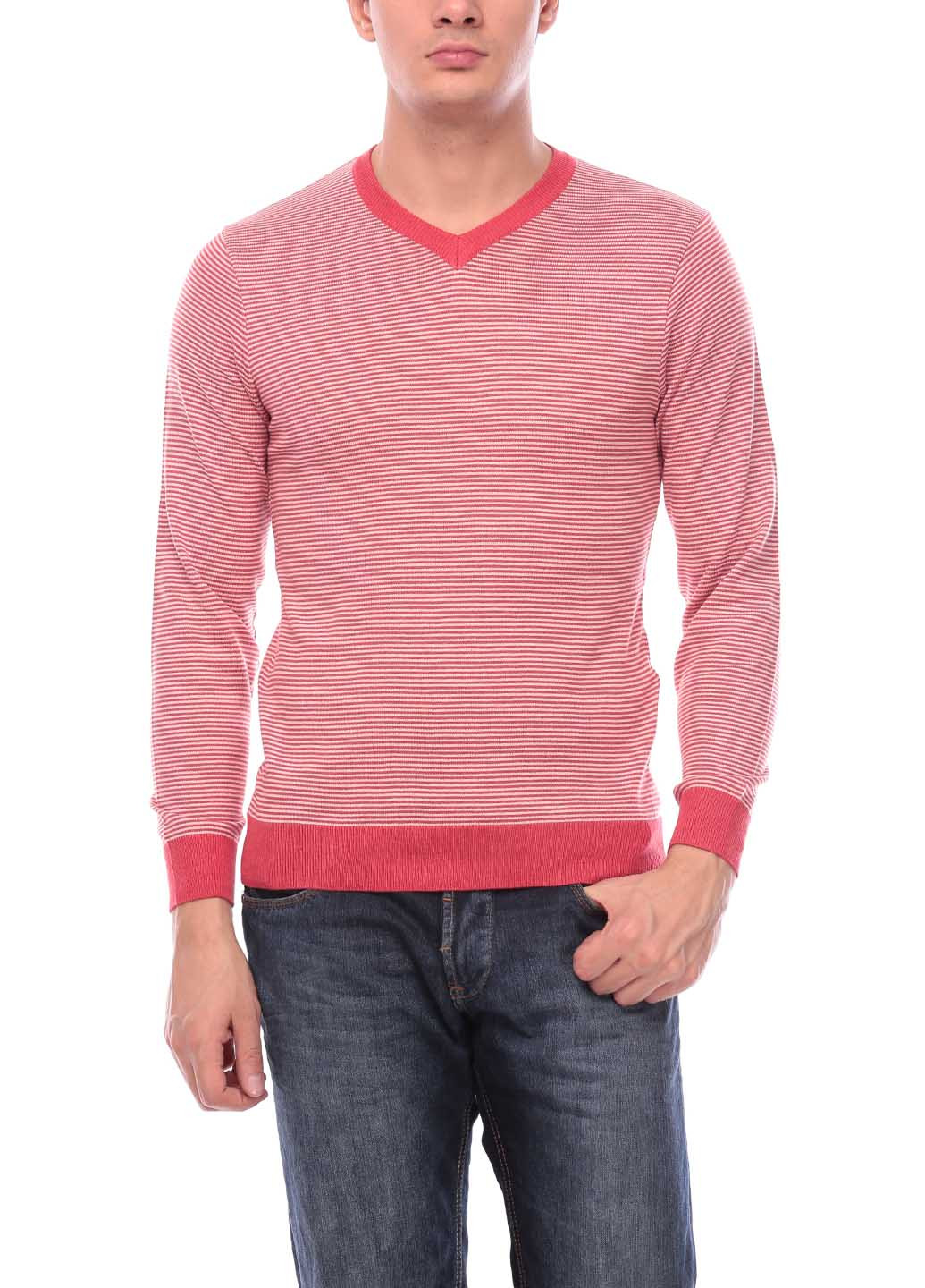 Коралловый демисезонный пуловер пуловер Flash
