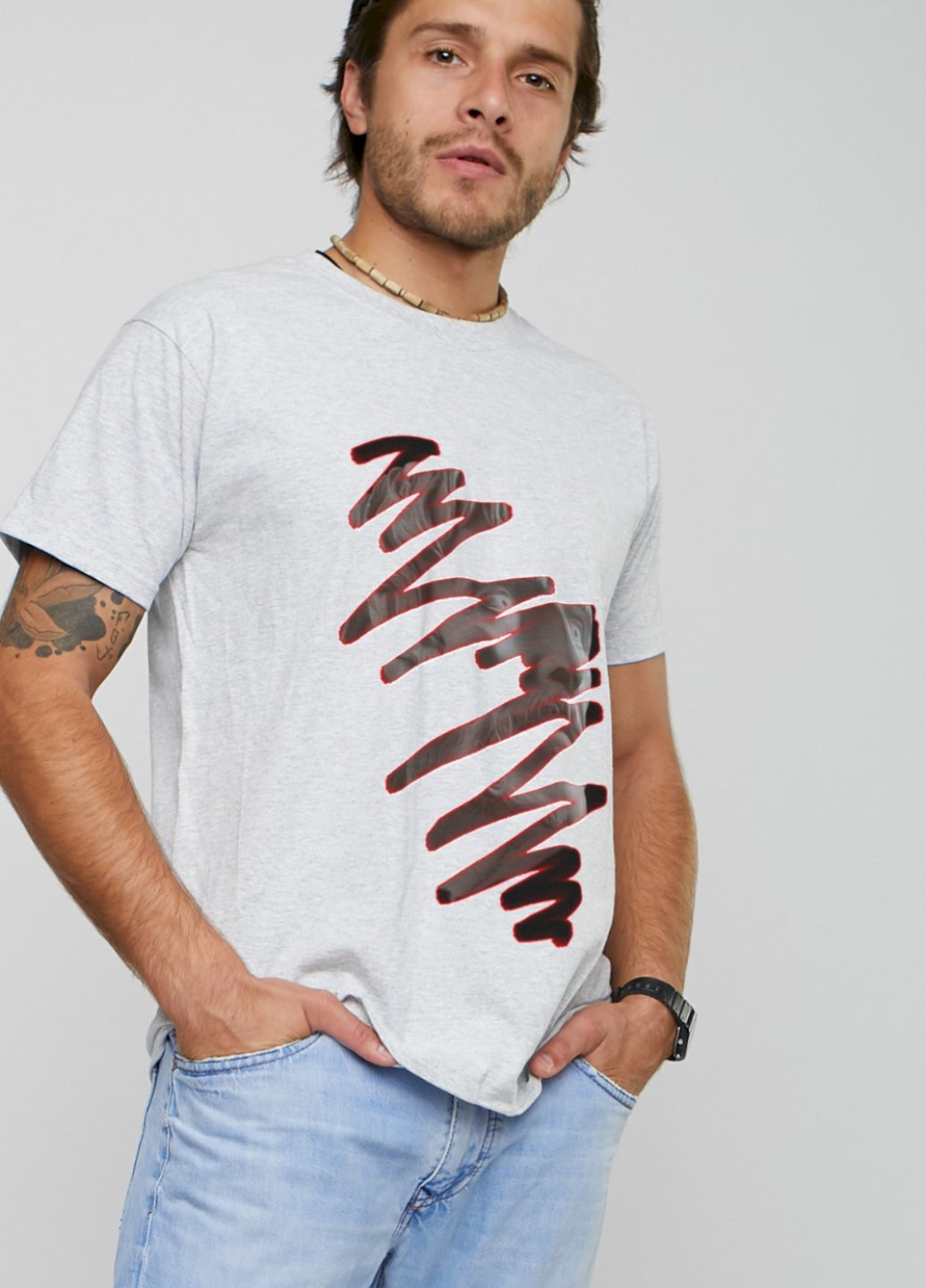 Сіра футболка чоловіча YAPPI