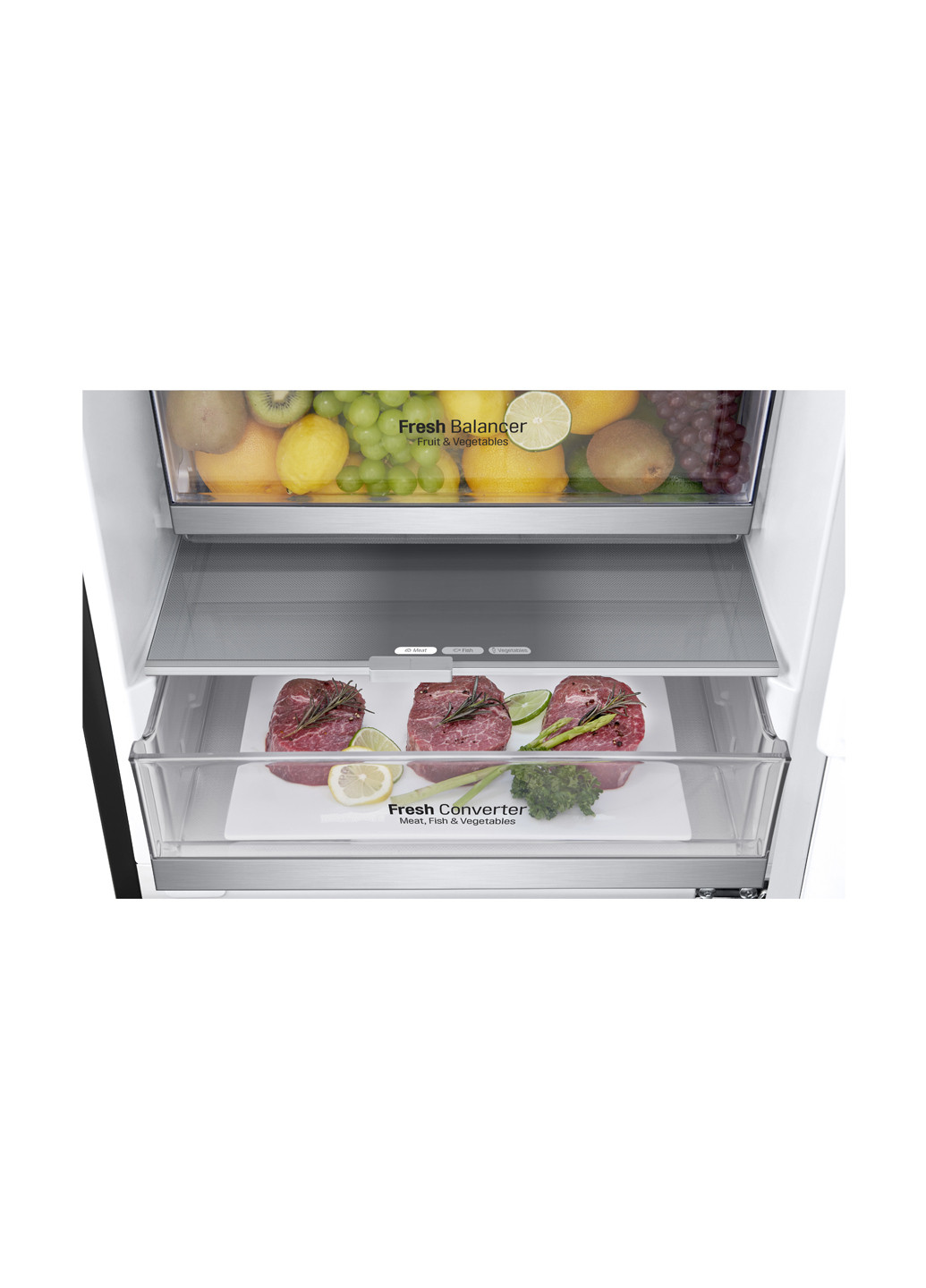 Холодильник LG GW-B509SBDZ чорний