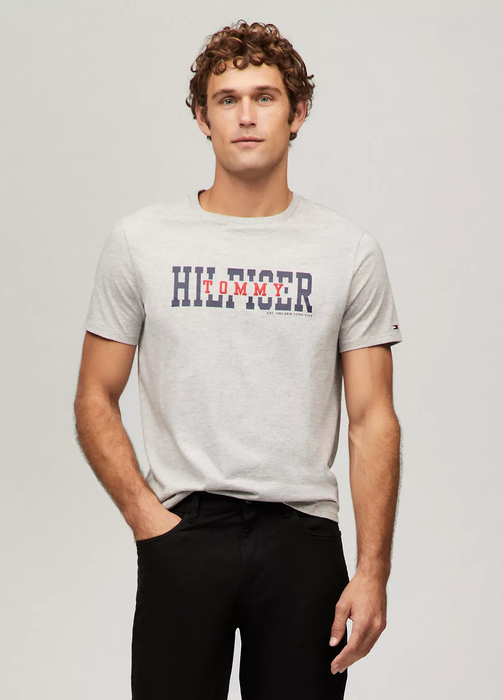 Сіра футболка Tommy Hilfiger