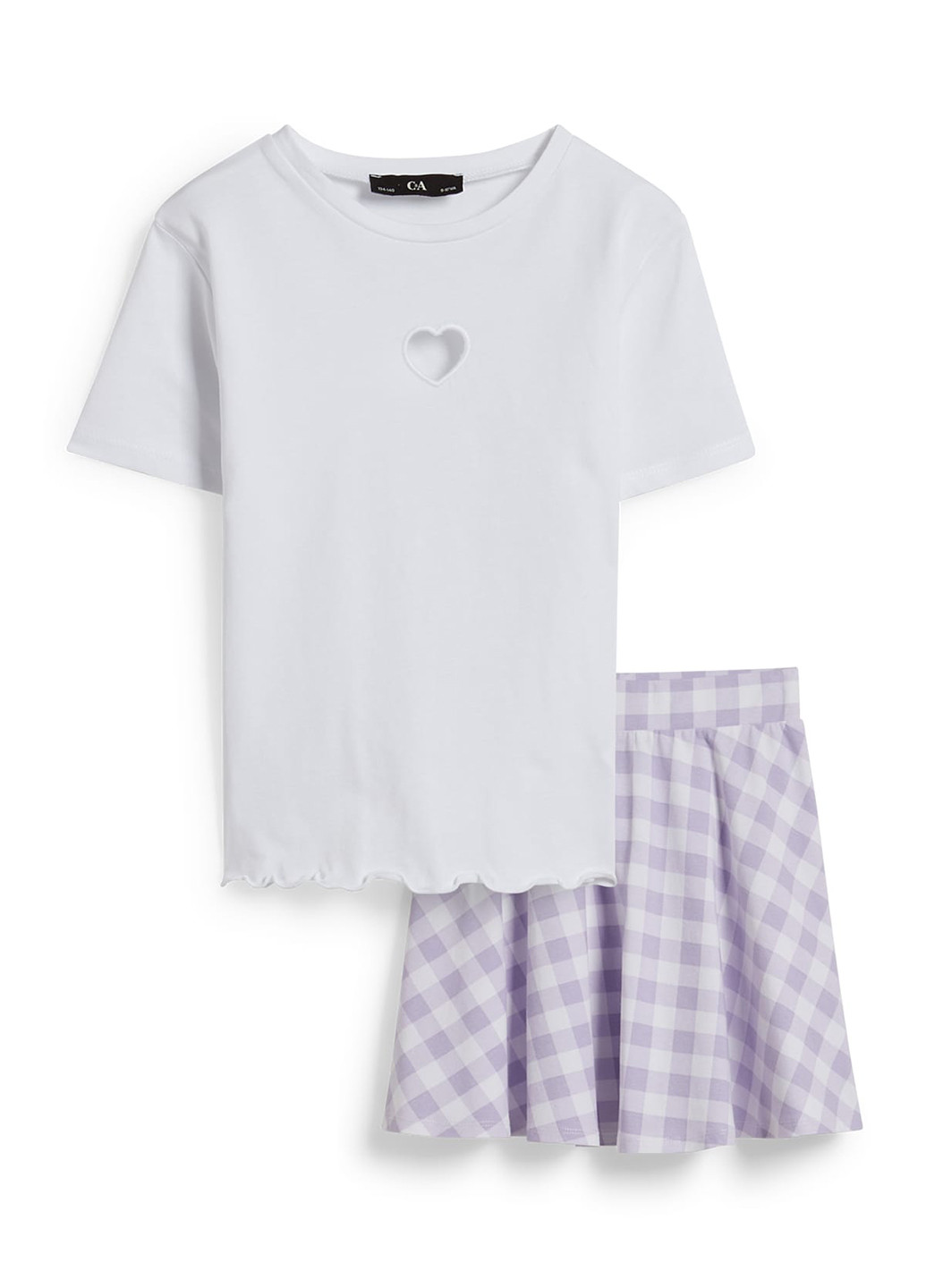 Комбинированный летний комплект (футболка, юбка) C&A