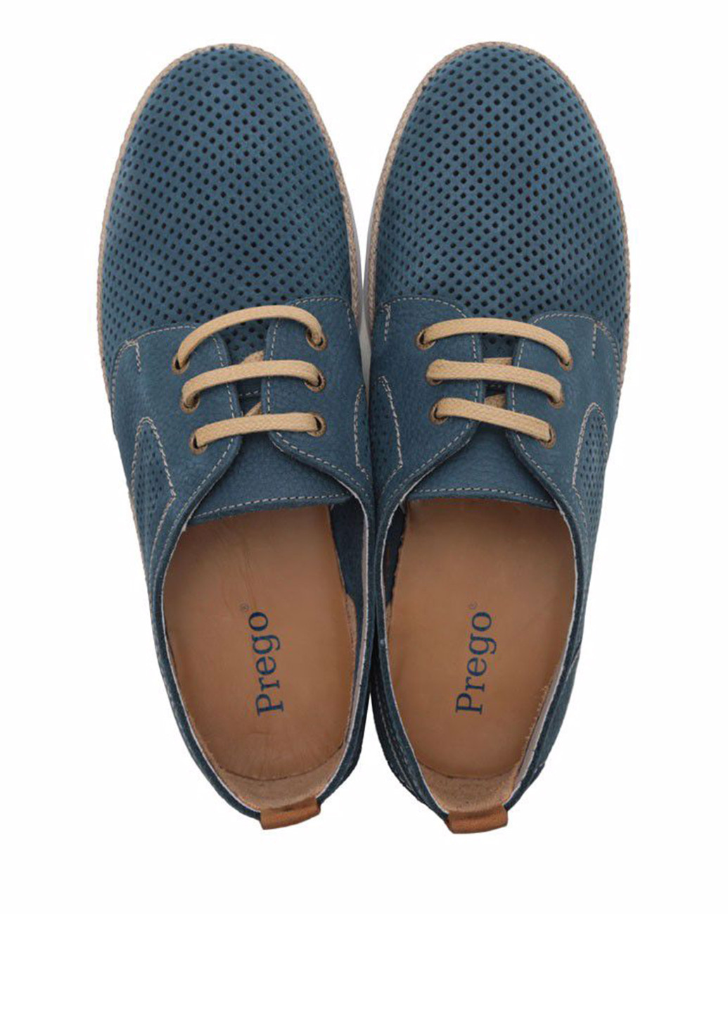 Светло-синие спортивные туфли Prego на шнурках