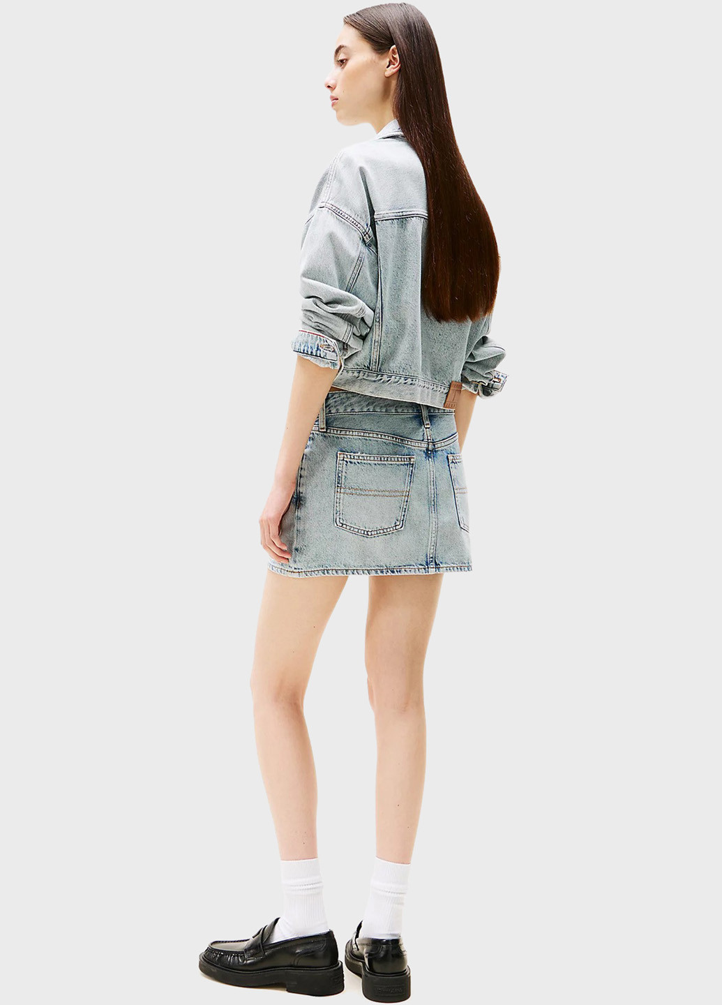 Голубая джинсовая варенка юбка Tommy Jeans