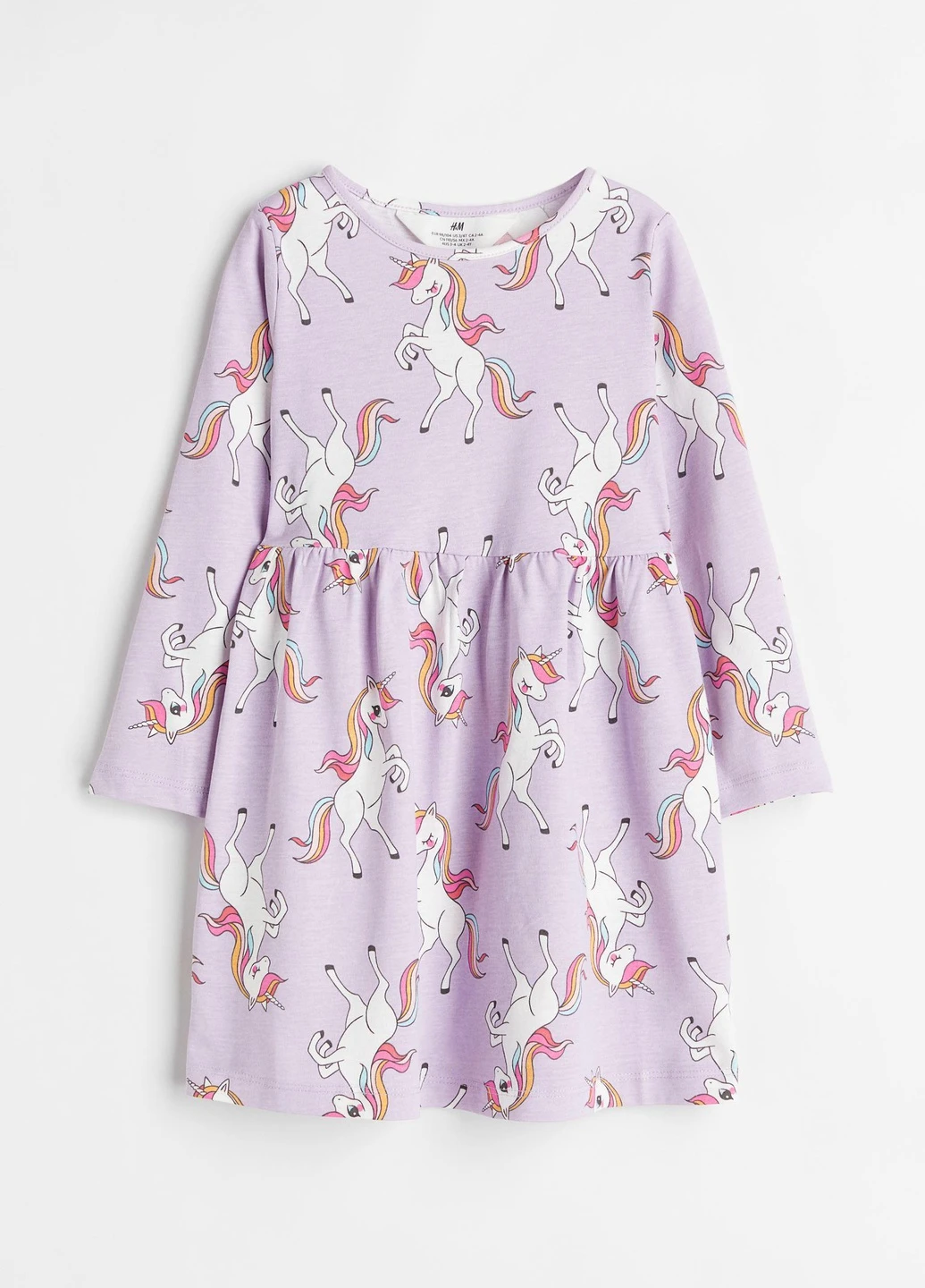 Бузкова сукня демісезон,бузковий в візерунки, H&M (256276253)