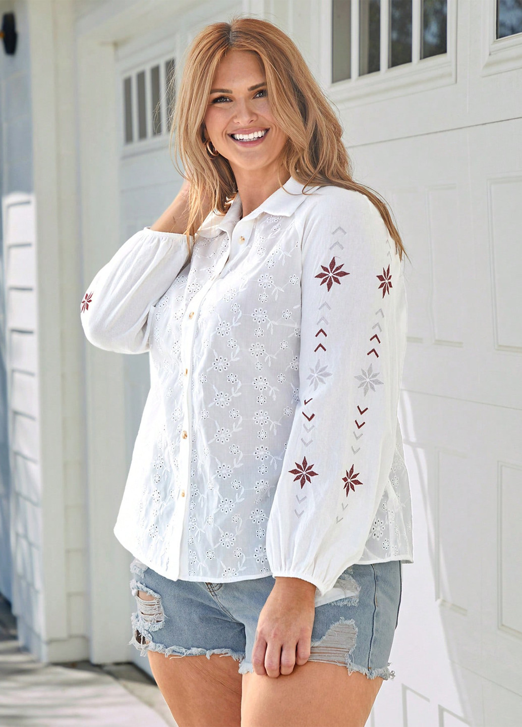 Белая блуза SHEIN