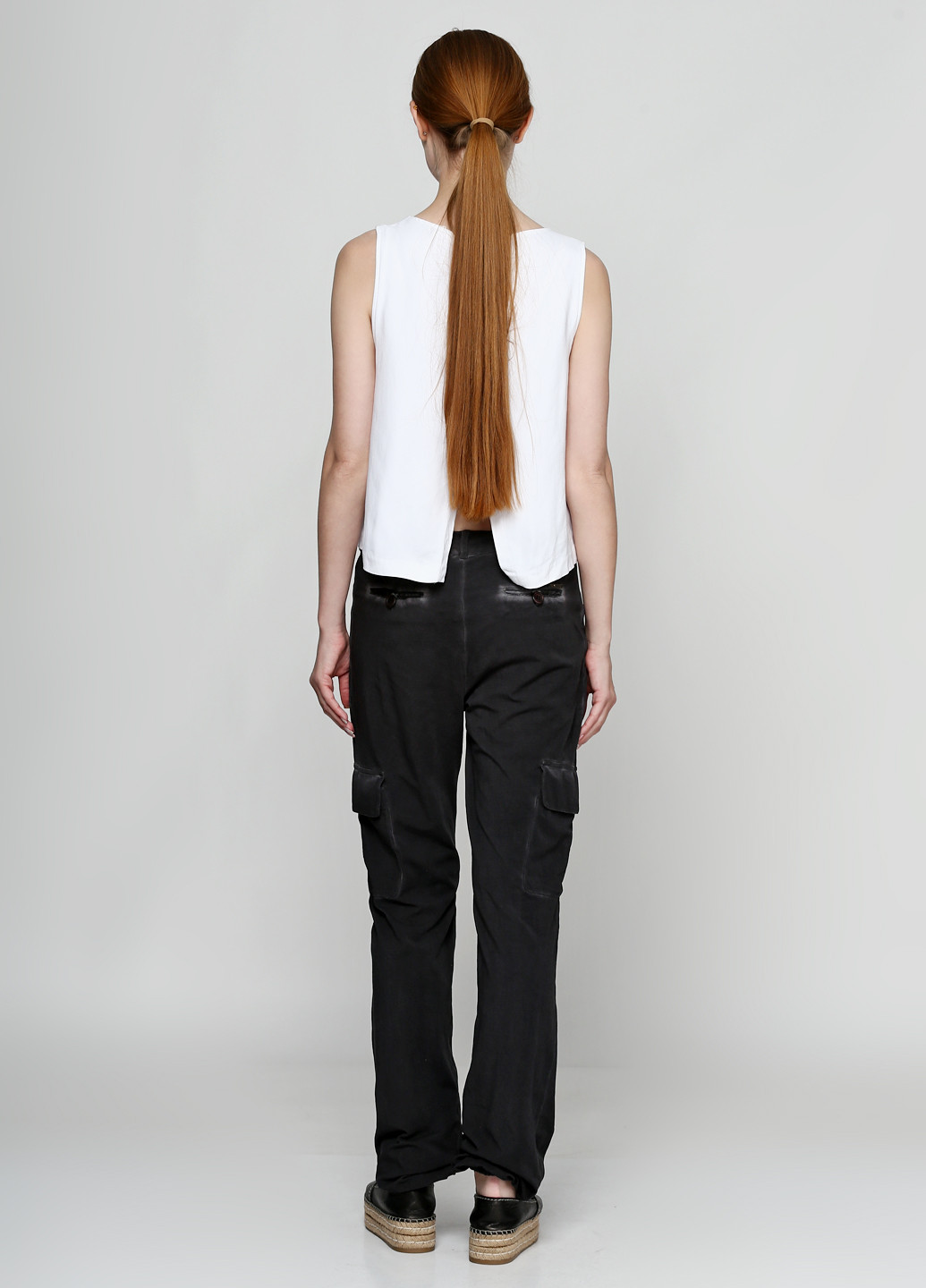 Темно-серые кэжуал демисезонные прямые брюки Liu-Jo