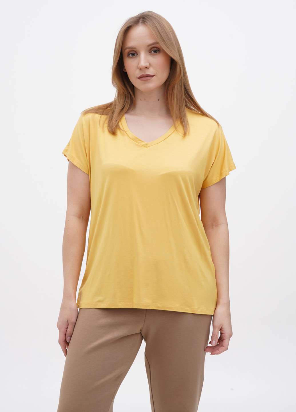 Жовта літня футболка Soyaconcept