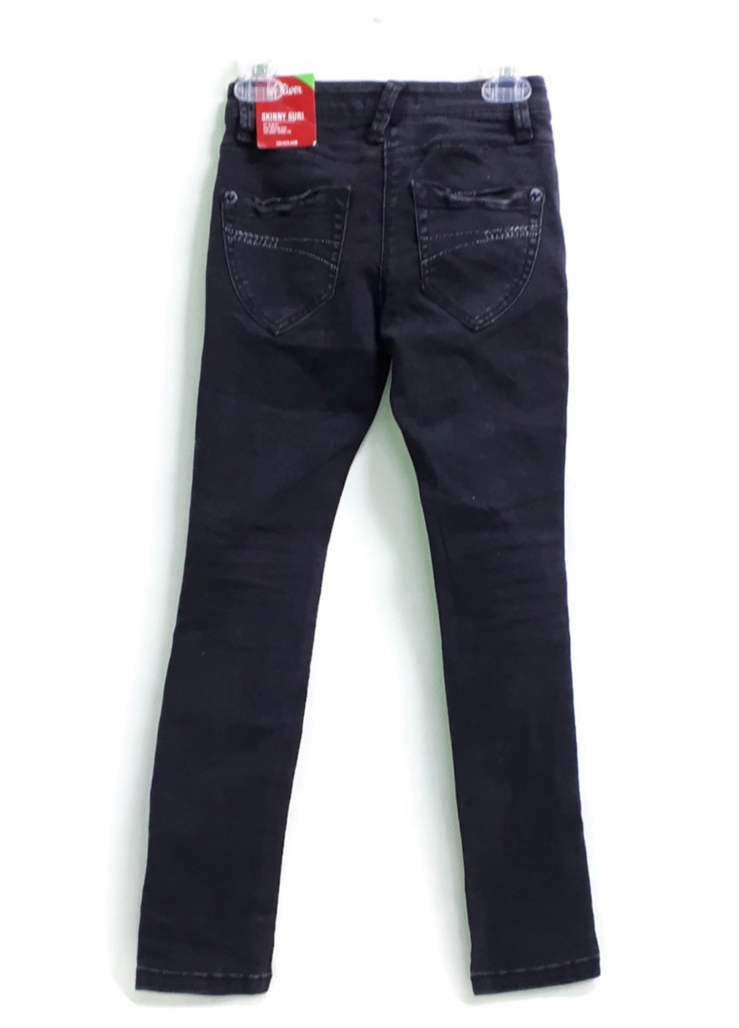 Джинси S.Oliver завужені однотонні темно-сірі джинсові бавовна