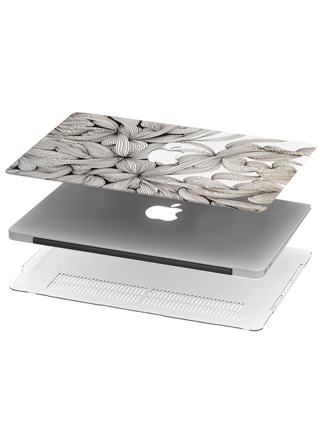 Чехол пластиковый для Apple MacBook Pro 13 A1706 / A1708 / A1989 / A2159 / A1988 Цветы (Flowers) (9648-1876) MobiPrint (218525036)