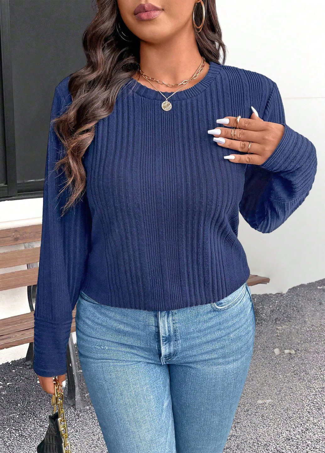 Синий демисезонный джемпер джемпер SHEIN