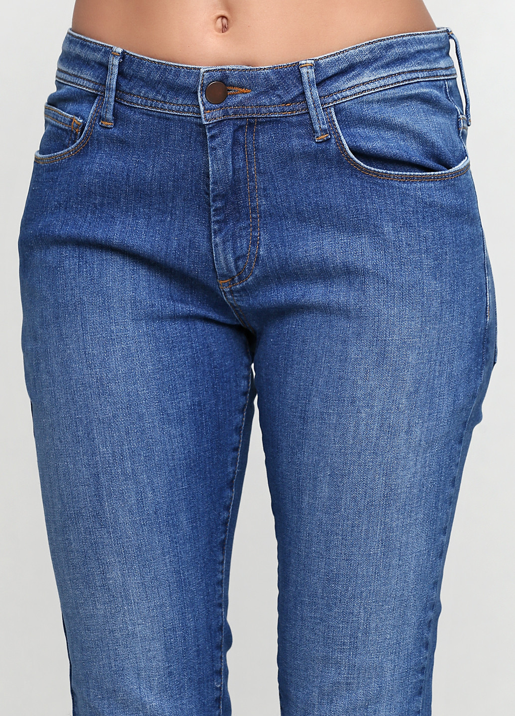 Синие демисезонные скинни джинсы Mexx